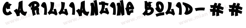 Carilliantine Solid字体转换